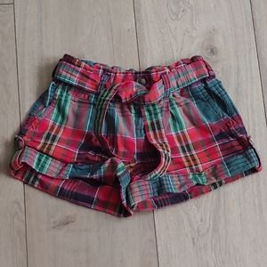 🎉 Ralph Lauren green and red plaid shorts
